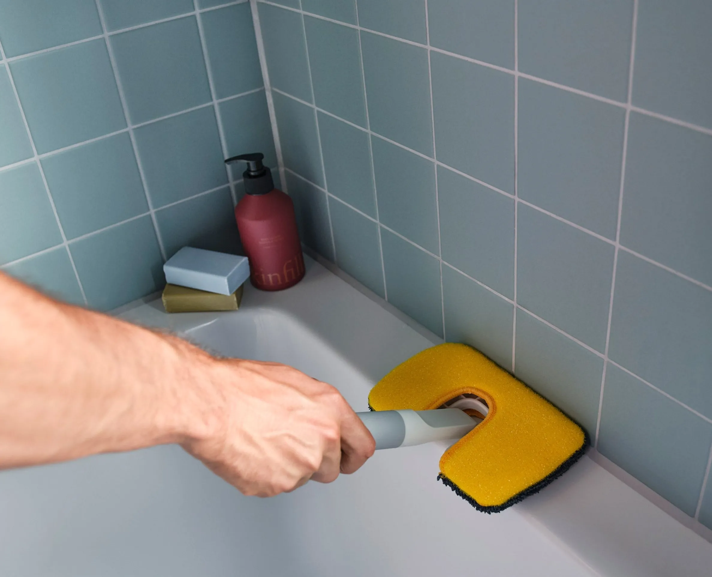 Brosse avec Éponge à Récurer & Abrasive CleanTech™