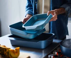 Ensemble de 3 plats à rôtir bleus Nest™ Oven
