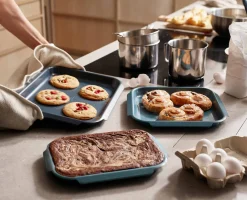 Ensemble de 3 plats de cuisson antiadhésifs bleus Nest™ Bake