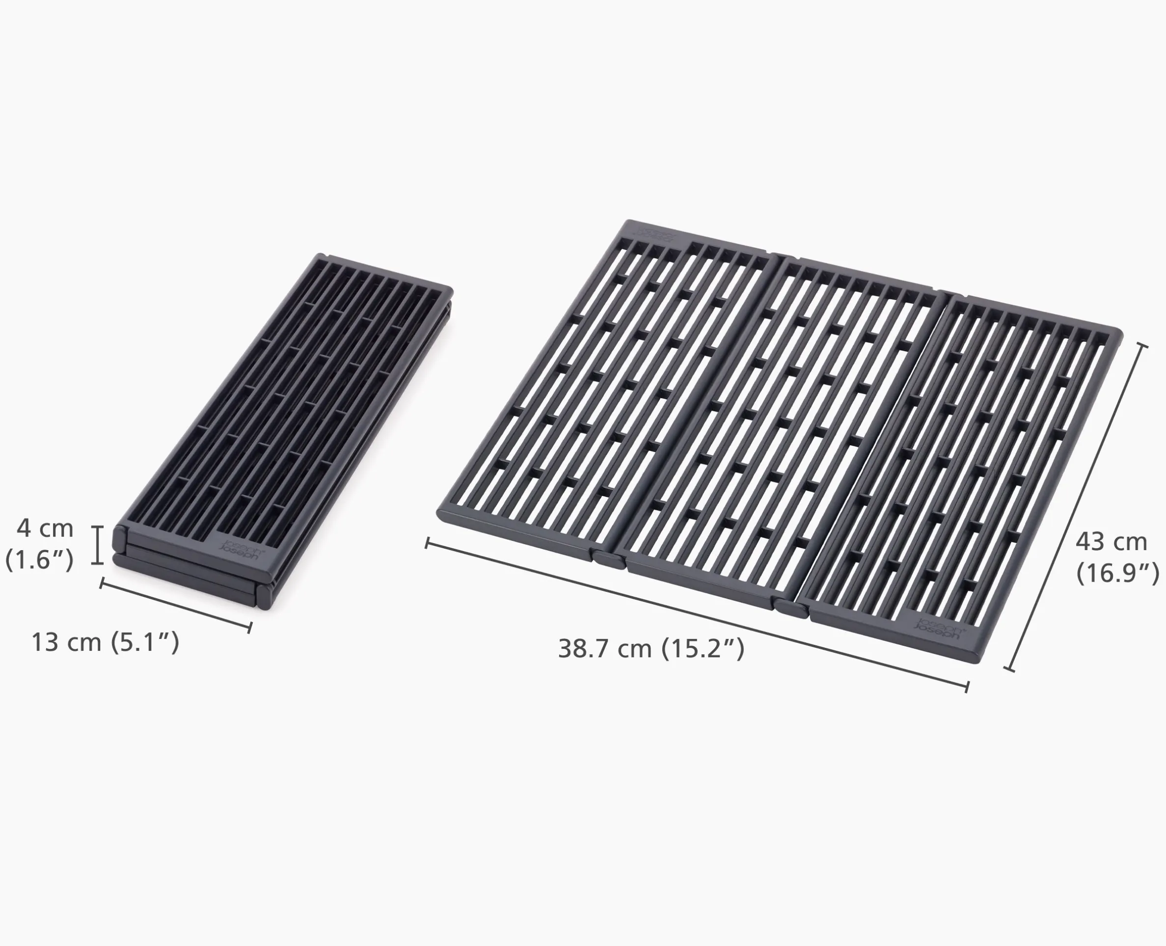 Égouttoir d'évier gris pliable à Platform