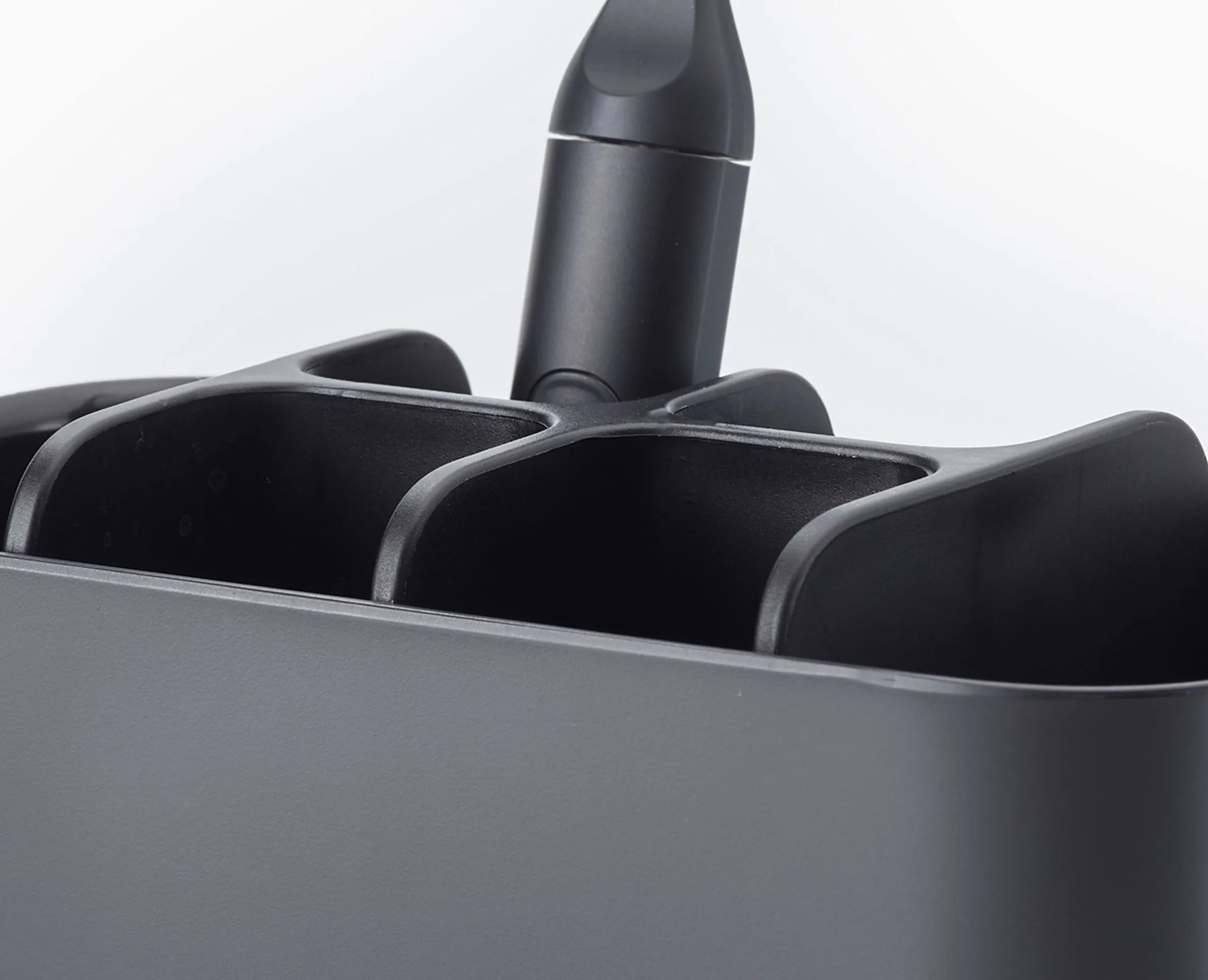 Grand Porte Brosses à Dents Noir Mat EasyStore™