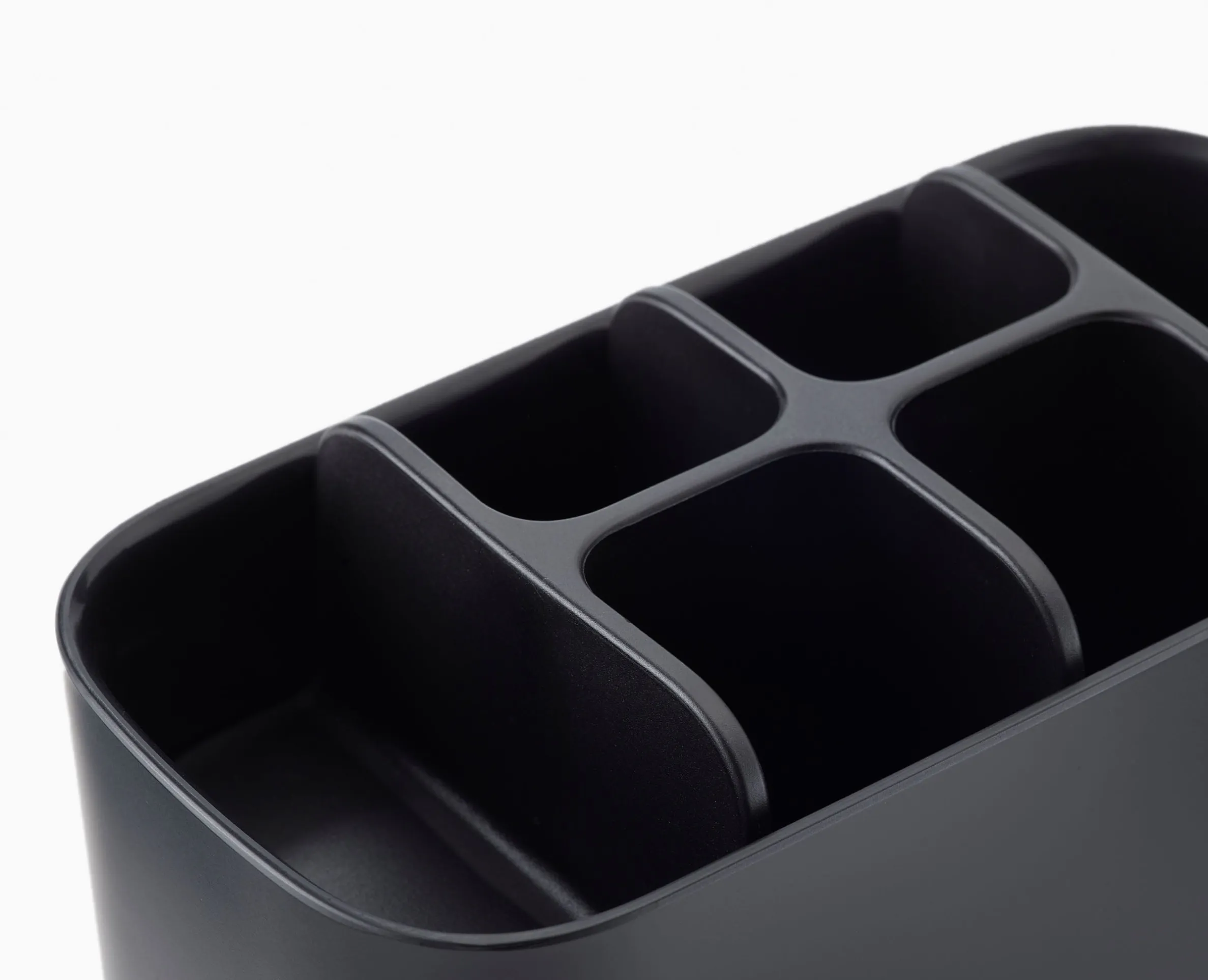 Grand Porte Brosses à Dents Noir Mat EasyStore™