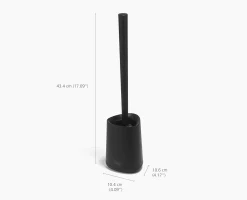 Lot de 2 brosses de toilettes Flex™ 360 Lite noir mat