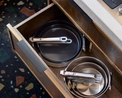 Poêle à Frire Antiadhésive Inox de 28 cm Space Steel
