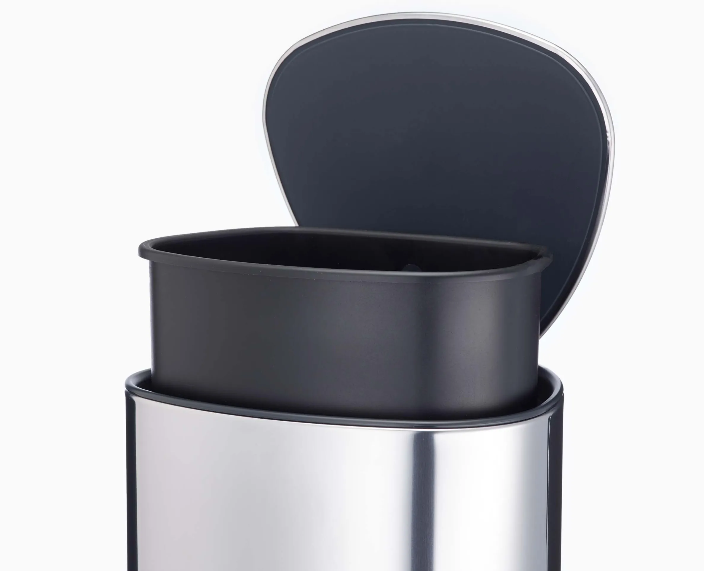 Poubelle Salle de Bain Inox à Pédale 5L EasyStore™ Luxe