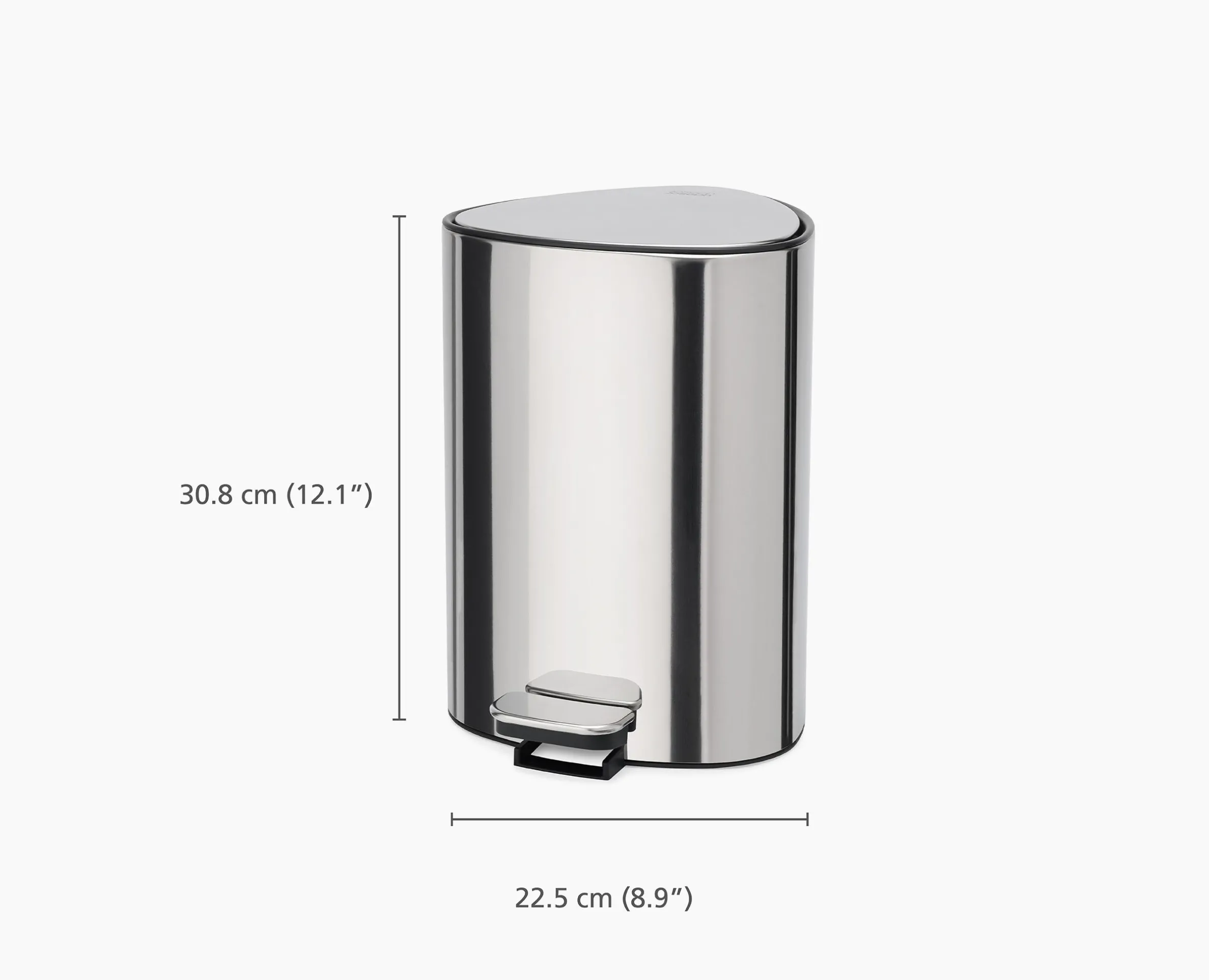 Poubelle Salle de Bain Inox à Pédale 5L EasyStore™ Luxe