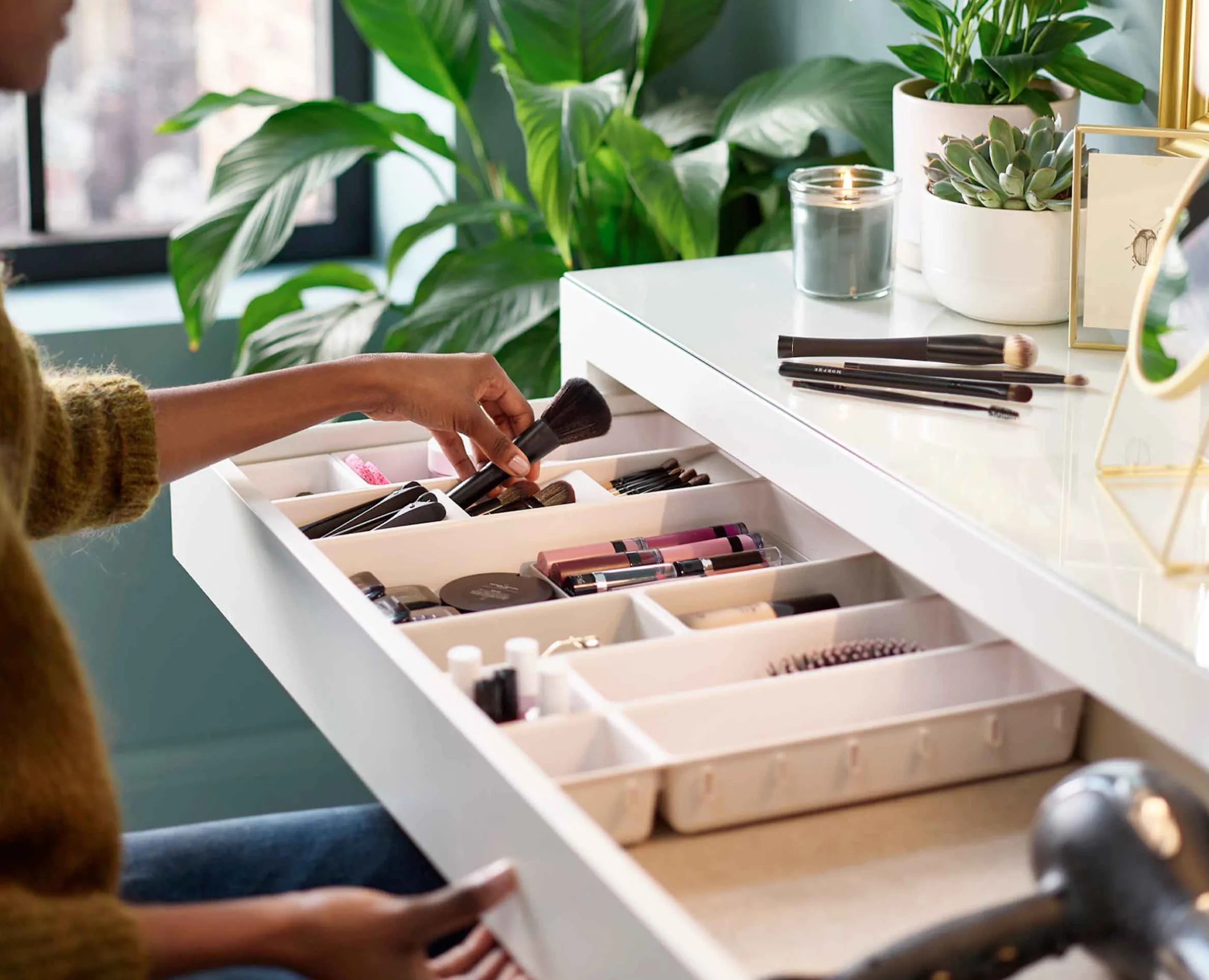 Rangement Maquillage pour Tiroir 12 Pièces