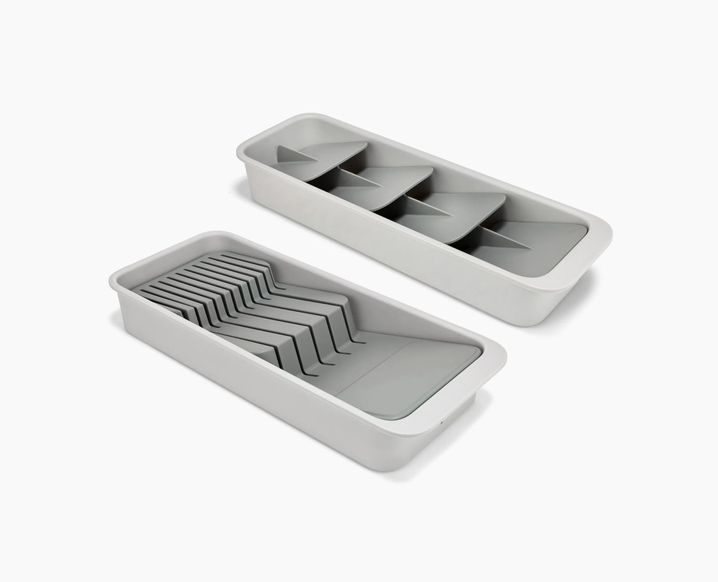 Set de 2 Range-Couverts et de Couteaux Compacts à Plusieurs Niveaux Drawerstore™