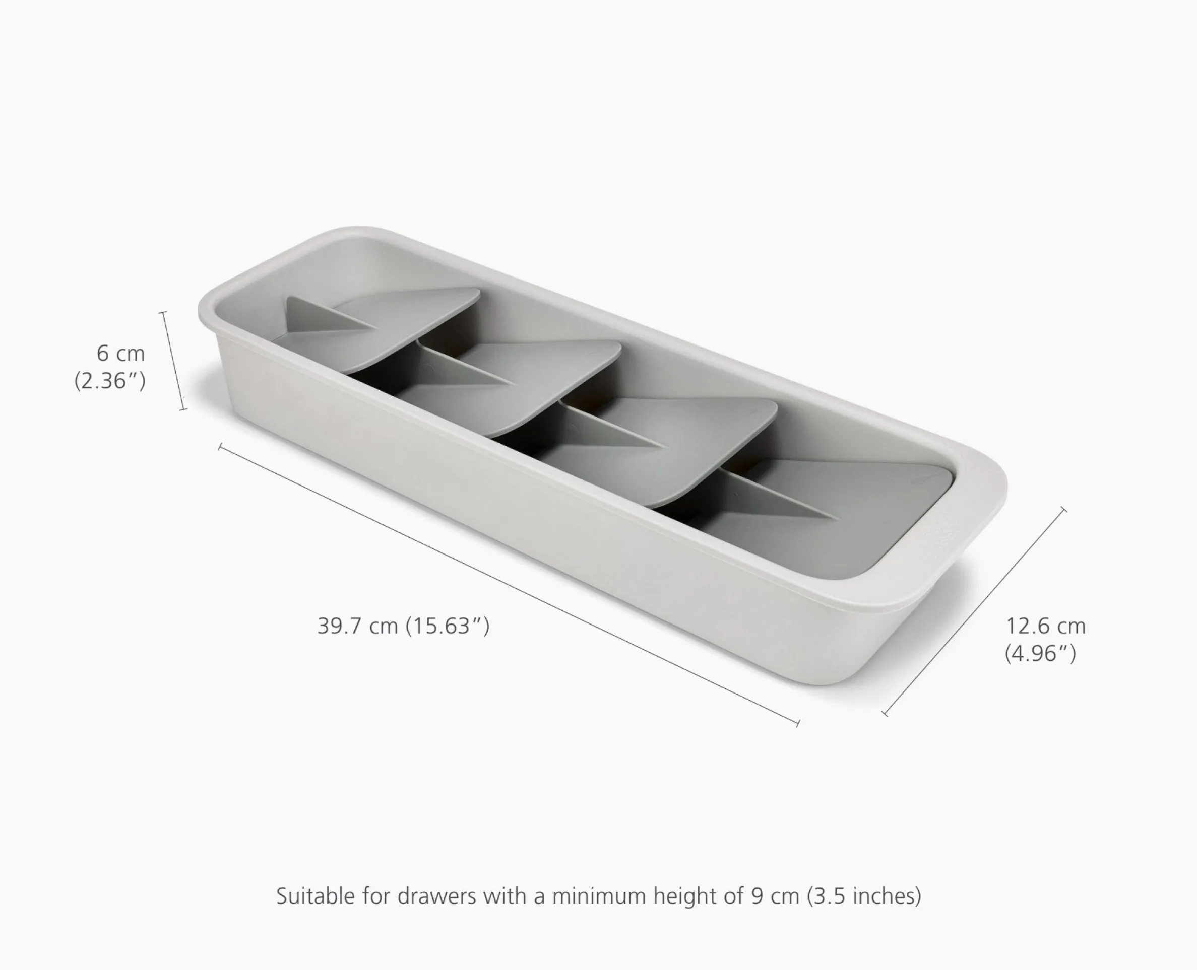 Set de 2 Range-Couverts et de Couteaux Compacts à Plusieurs Niveaux Drawerstore™
