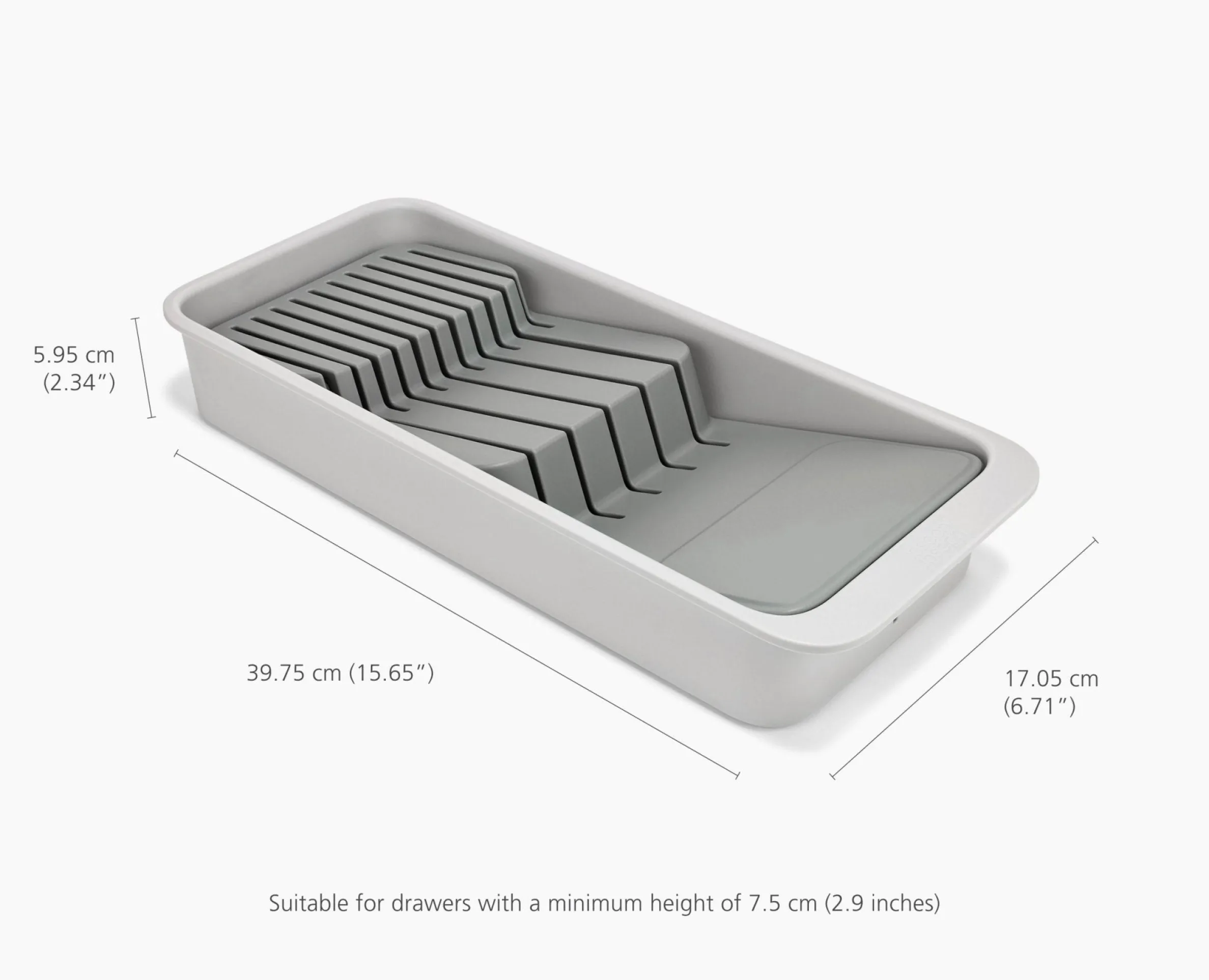 Set de 2 Range-Couverts et de Couteaux Compacts à Plusieurs Niveaux Drawerstore™