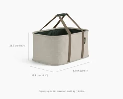 Set de Paniers à Linge 90 L Tota et Panier Pliable 35L Hold-All™ Écru